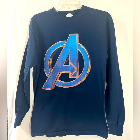 Marvel Avengers Navy Blue long sleeve shirt size medium - Picture 1 of 4